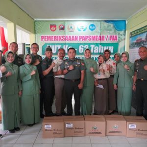 Moment 62 Tahun, Korem Wijayakusuma Peduli Kesehatan Anggota Persit Kartika Chandra Kirana Koorcab Rem 071