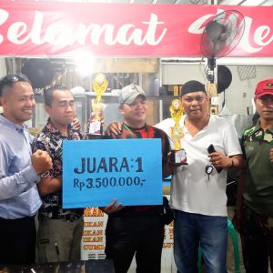 Babinsa Koramil 421-03/Pnh, Dampingi Giat Final Gaple Meriahkan HUT RI Ke-78 Tahun 2023, Di Desa Bakauheni