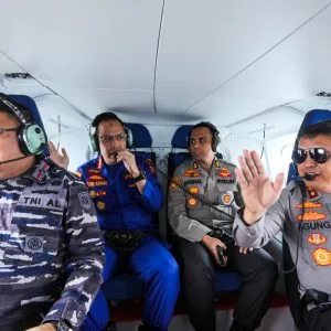 Kunjungan Kerja Kapolda Sumatera Utara dan Patroli Udara Bersama Danlantamal I