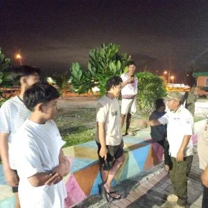 Patroli Malam Polsek Kepulauan Seribu Utara Antisipasi Kenakalan Remaja dan Himbau Waspada Terhadap Hoax dan Paham Radikal