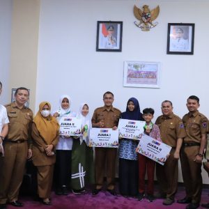 Panen prestasi, sejumlah atlet O2SN asal Kota Payakumbuh disambut langsung oleh Plh. Wali Kota Payakumbuh