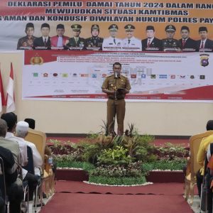 Antisipasi kerawanan Jelang Pemilihan Umum (Pemilu)Polres Payakumbuh Deklarasikan Pemilu Damai 2024