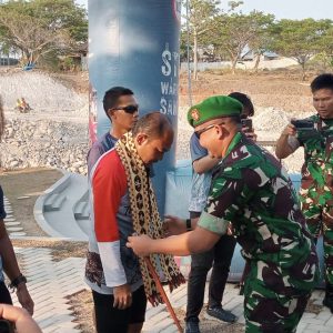 Dandim 0421/Ls, Letkol Inf Fajar Akhirudin Sambut Atlet Team The Rising Resonace