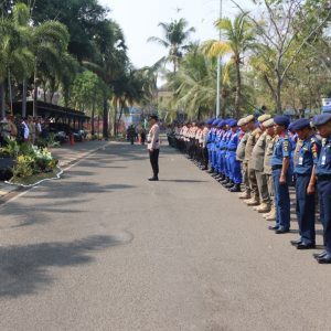 Polres Kepulauan Seribu Apel Gelar Pasukan Operasi Mantap Brata 2023 – 2024*