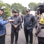 Penjabat (Pj) Wali Kota (Wako) Payakumbuh Jasman menghadiri Apel Gelar Pasukan Operasi Mantap Brata 2023-2024