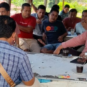 Kadis DLH  Kabupaten Dharmasraya Budi Waluyo Penuhi Undangan Tokoh Pemuda dan Warga Pasar Lama IV Koto Pulau punjung
