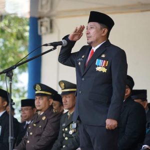 Peringatan Hari Pahlawan Berjalan Hikmat, Bupati Eka Putra Menjadi Inspektur Upacara