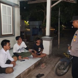 Polsek Kepulauan Seribu Selatan Gencar Melaksanakan Patroli Malam Dialogis dan Sambang Himbau Kenakalan Remaja