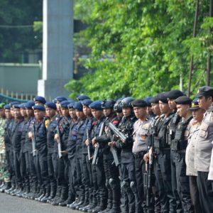 Polres Bogor Gelar Pengamanan Aksi Unras Buruh Tuntut Kenaikan UMK 2024