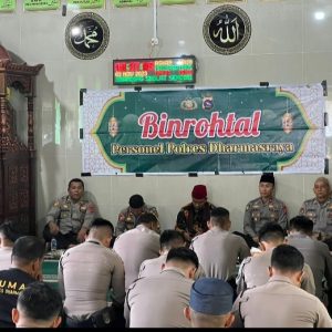 Meningkatkan Kualitas Pelayanan dan Memperbaiki Amalan Polres Dharmasraya Menggelar Bintohthal Rutin