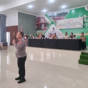 Kapolsek Koto Baru menjadi pemateri pada Pelatihan  Peran Pemuda dalam Kemajuan Nagari Mandiri