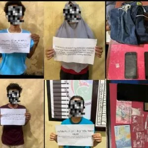 Empat Orang Jaringan Pengedar Sabu Diringkus Satresnarkoba Polres Dharmasraya.