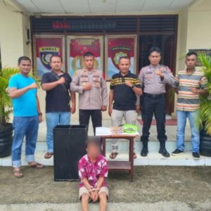 Polsek Sitiung Berhasil Meringkus Pelaku Pencurian uang Kotak Amal di Masjid Agung Baitul Makmur