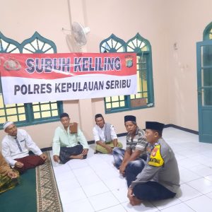 Melalui Giat Subuh Keliling di Pulau Lancang, Briptu Tulus:.Galang Semangat Sukseskan Pemilu 2024