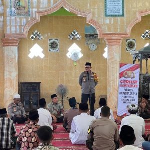 Kapolres Dharmasraya Ajak Masyarakat Bersinergi dalam Mencegah peredaran Narkotika dan Tertib Lalu Lintas