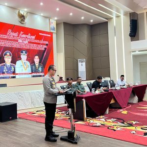 Polres Dharmasraya Gelar Rakor Lintas Sektoral Terkait Operasi Lilin Singgalang 2023 Untuk Pengamanan Natal dan Tahun Baru