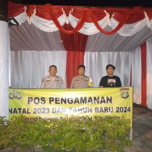 Polsek Kepulauan Seribu Utara Melaksanakan Giat Pospam Pulau Pramuka Demi Keamanan Natal 2023 dan Tahun Baru 2024