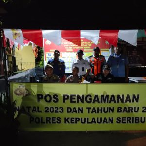 Polsek Kepulauan Seribu Selatan Gelar Pospam Pulau Pari untuk Operasi Lilin Jaya 2023 dan Pengamanan Tahun Baru 2024