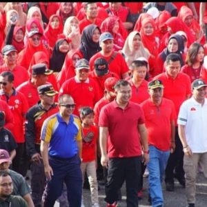 Jalan Santai dan Lomba Olahraga Tradisional Meriahkan HUT Kabupaten Dharmasraya ke-20