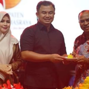 Malam resepsi HUT Ke 20 Kabupaten Dharmasraya Bertabur Hadiah