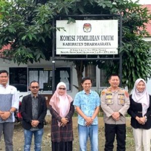 Kapolres Dharmasraya Kunjungi Kantor KPU Kabupaten Dharmasraya dalam Rangka Kesiapan dan Koordinasi Menuju Pemilu 2024