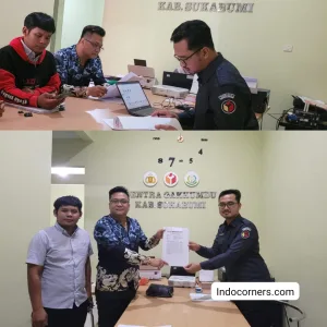 Partai PDIP Laporkan Oknum PPK Cikidang ke bawaslu Kabupaten Sukabumi