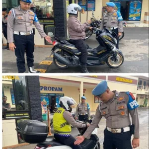 Kasi Propam bersama Anggota Laksanakan Giat Gaktibplin Kepada Anggota Polres Bogor dan Operasi Pengecekan Knalpot Yang tidak sesuai Sfesifikasi Tehnis di area internal Mako Polres Bogor