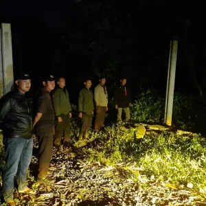 Polsek Rumpin Dan Instansi Terkait Cek TKP Pengrusakan Pagar Panel Frecon di BSD Rumpin, Kerugian Ditaksir Rp 2 Juta