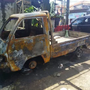 Polsek Cibungbulang Lakukan Investigais Terkait Kendaraan Suzuki Losbak Terbakar di Wilayah Cibungbulang, Sopir alami Luka Bakar Serius