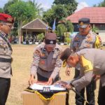 Kapolres Pimpin Upacara Sertijab PJU Polres Lombok Utara