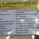 Akibat Kurang Pengawasan Disperumkim Kota Bogor Sehingga CV Arum Perkasa Raya Telantarkan Pekerjaan