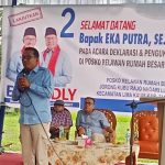 Deklarasi dan Pengukuhan Relawan Rumah Besar Eka-Fadly, Eka Putra: Eka Putra Sudah Memberikan Bukti Bukan Janji