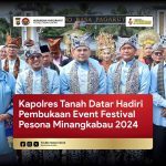 Kapolres Tanah Datar Hadiri Event Festival Pesona Minangkabau