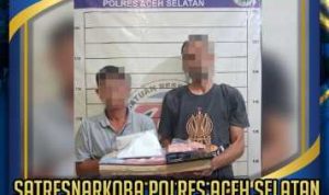 Berkedok Paket, Satresnarkoba Polres Aceh Selatan Bongkar Pengiriman Sabu dan Dua Pelaku Diamankan