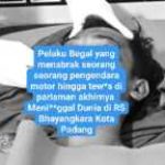 Pelaku Begal yang Tabrak Warga dikabarkan Meninggal Dunia