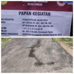 Proyek Pengaspalan di Desa Cikeas Diduga Tidak Sesuai Bestek, Tanpa Pengawasan dari Pihak Kecamatan