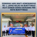 Semarak Hari Bakti Kemenimipas ke-1, Lapas Kelas IIA Bukittinggi Ikuti Donor Darah Bersama PMI Kota Bukittinggi