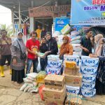 Diva Aurel Peduli Bencana Air Bandang,Beri Bantuan Sembako Ke Posko