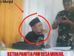 Yuda Hermawan Ketua Panitia PAW Desa Munjul, Tak Punyai Etika, Malah menghindar Terus di Dekatin Media