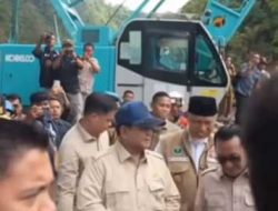 Presiden Prabowo Tinjau Pembangunan Jalan Lembah Anai Sumbar