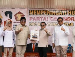 Bupati Eka Putra Hadiri HUT Gerindra Ke-18