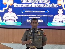 Mempererat Kemitraan, Kapolres Dharmasraya Gelar Halal Bi Halal Bersama Insan Pers Dharmasraya