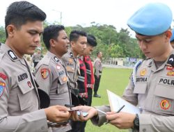 Polres Dharmasraya Terima Kunjungan Pemeriksaan dan Gaktibplin Bid Propam Polda Sumbar
