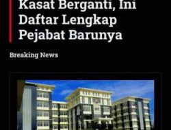 Mutasi Besar Polda Sumbar,Ini Daftar Pejabatnya